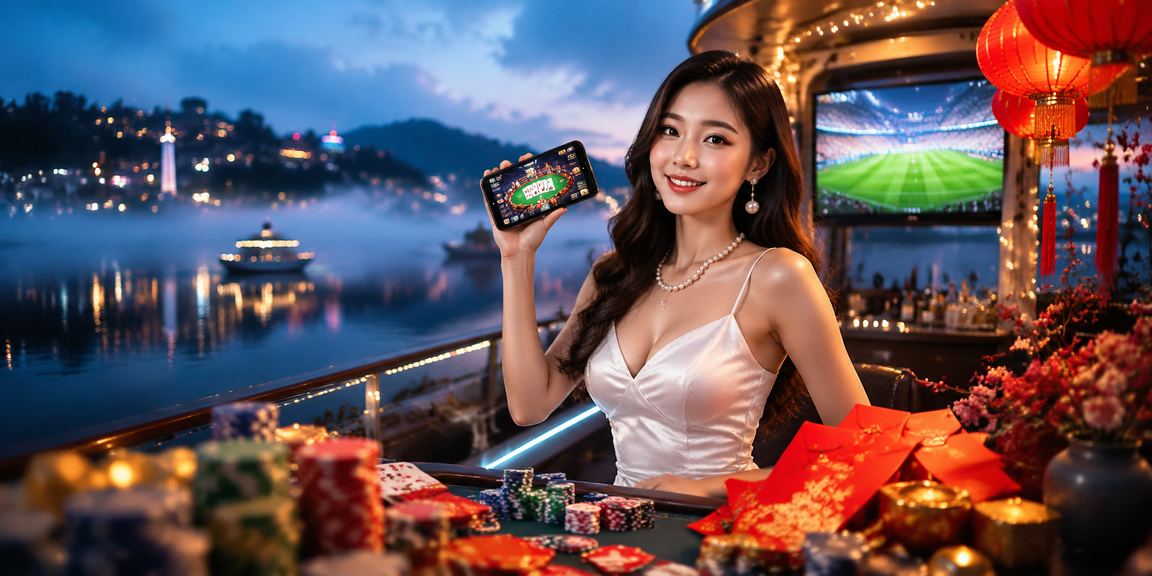 Người chơi tại Đà Lạt thưởng thức trò chơi bài và giải trí trực tuyến dưới ánh đèn lồng rực rỡ