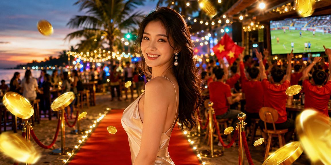 Bãi biển Phú Quốc với người dùng thư giãn và trải nghiệm cá cược trực tuyến trên điện thoại